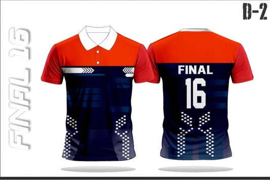 Final 16 Dynamic Edge Sports Jersey – Red & Navy Blue